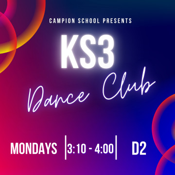 Dance Club poster Sept 22