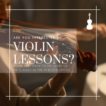 Violin lessons Sept 22